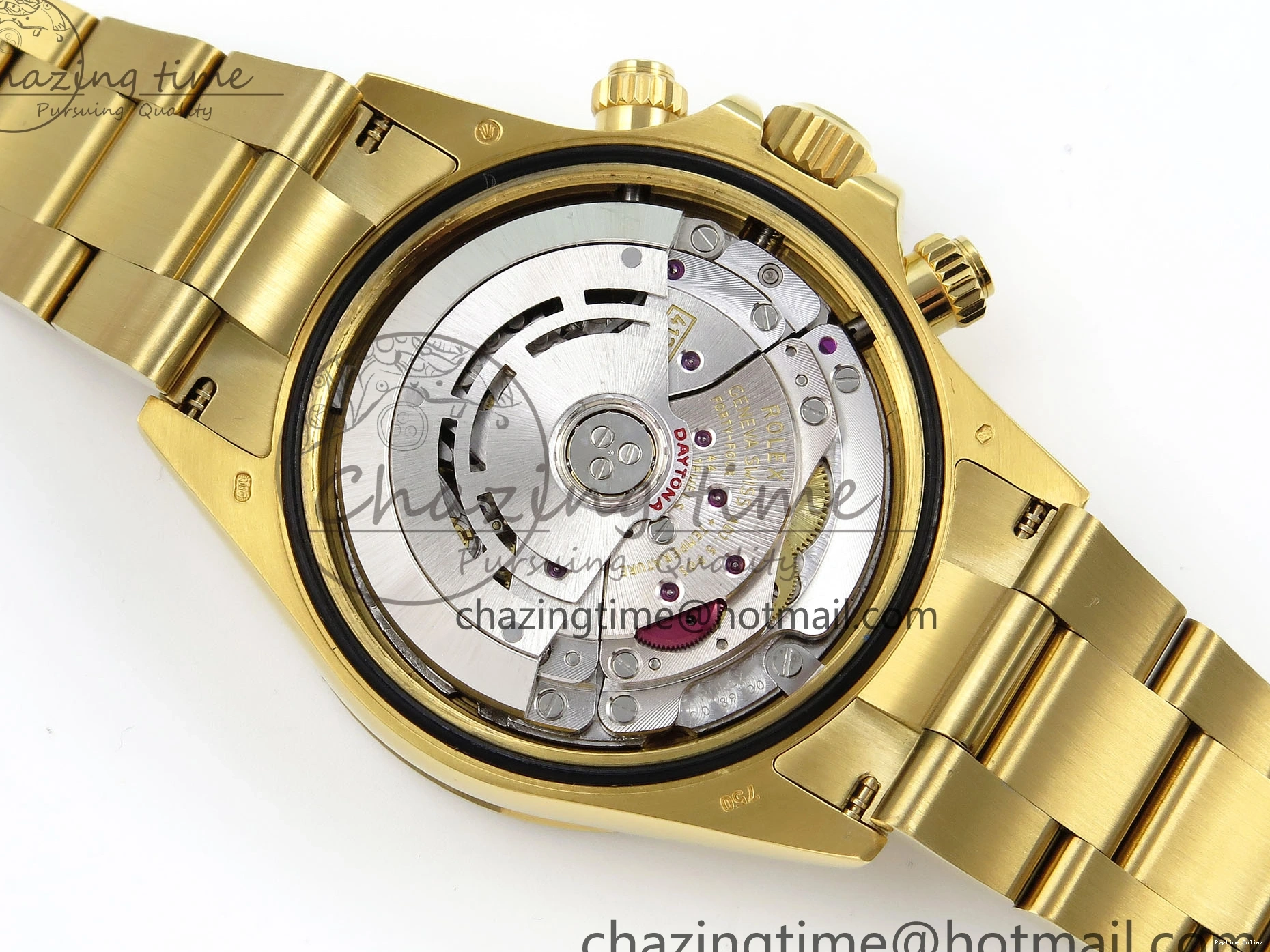 0520 Durable Daytona 116508 QF 1:1 Best Edition Black Dial on YG Bracelet SH4130 V3 (Gain Weight) 1717